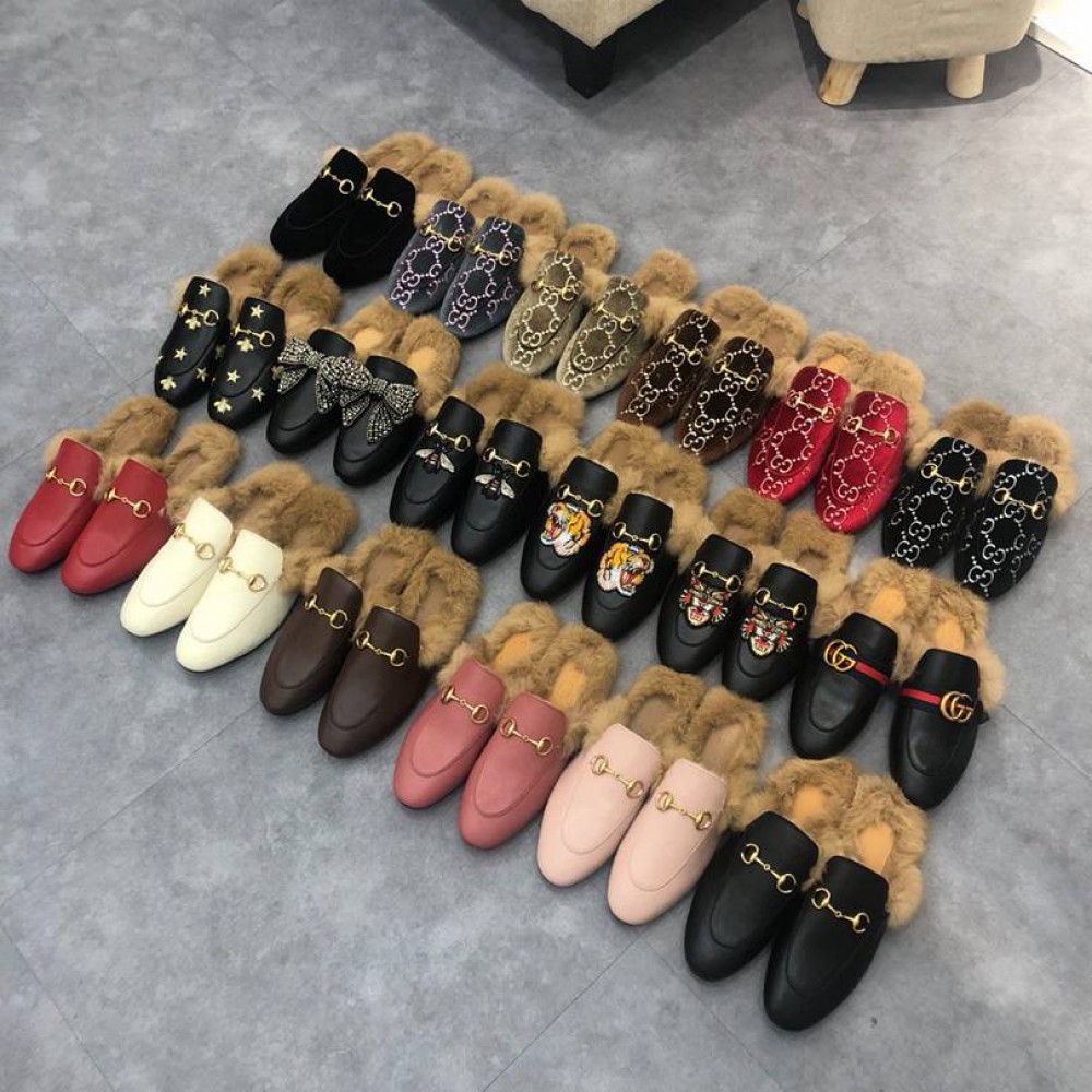 Gucci half slippers 36-42 fur Shoes