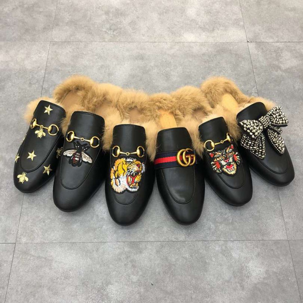 Gucci half slippers 36-42 fur Shoes