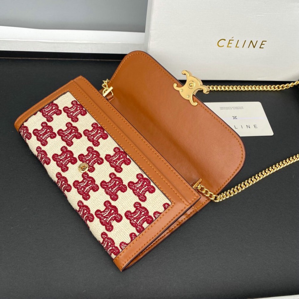 Celine wallet on chain 19.5x11cm Accesories