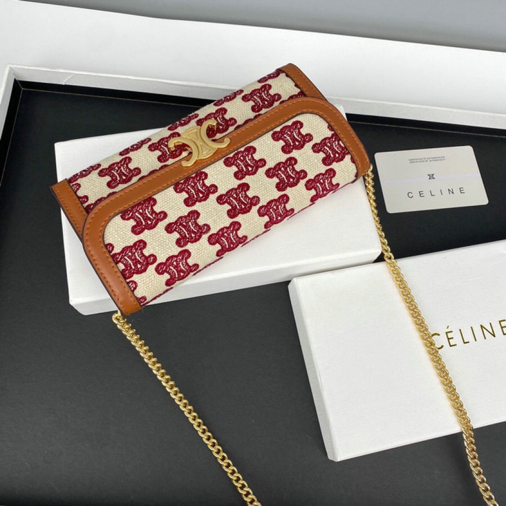 Celine wallet on chain 19.5x11cm Accesories