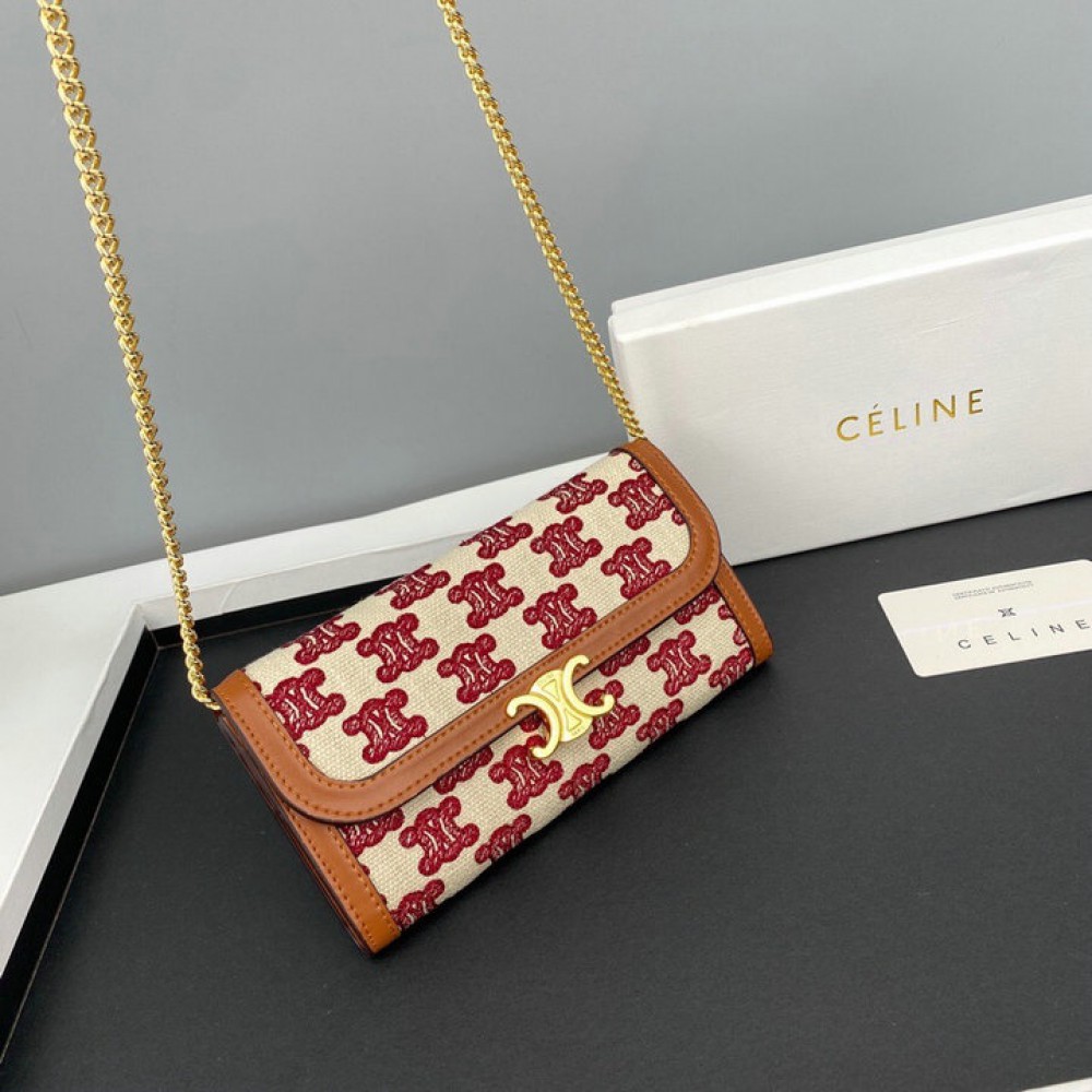 Celine wallet on chain 19.5x11cm Accesories
