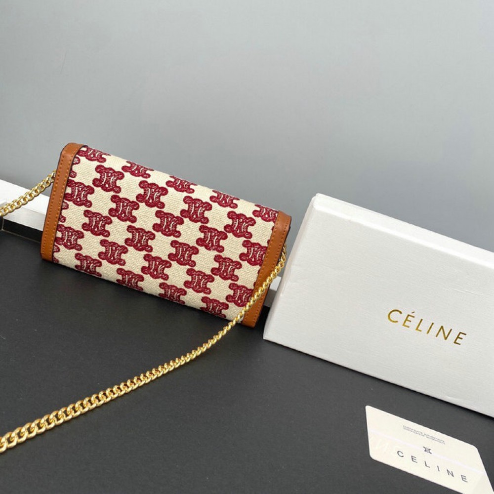 Celine wallet on chain 19.5x11cm Accesories