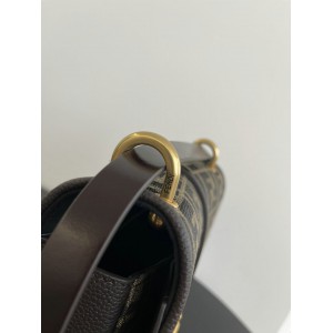 Fendi C'mon Brown FF jacquard fabric bag 25x7x20 cm medium Bags