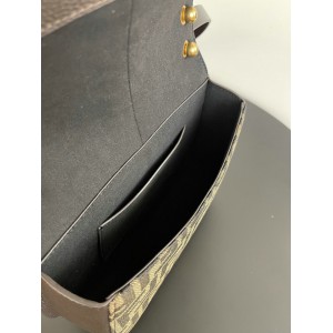 Fendi C'mon Brown FF jacquard fabric bag 25x7x20 cm medium Bags