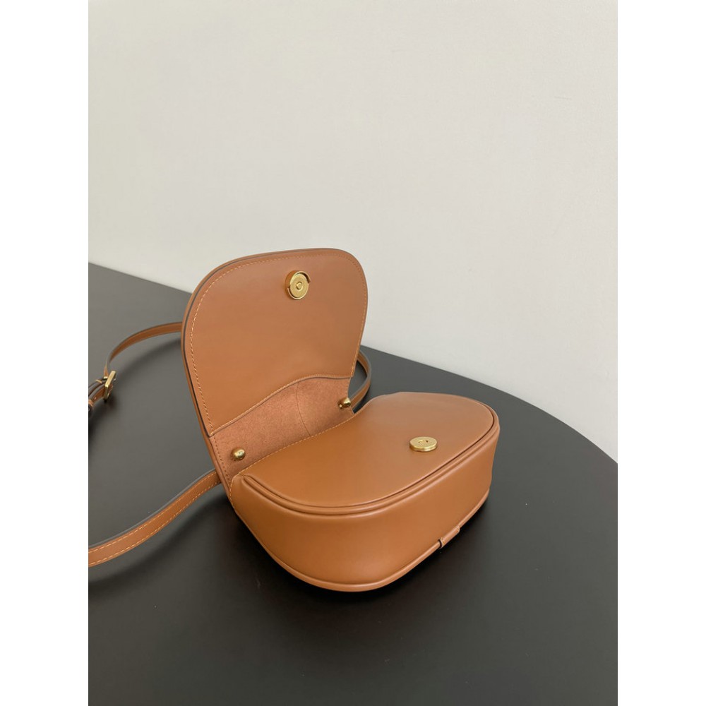 Fendi C'mon Brown FF jacquard fabric bag 21x15cm Bags