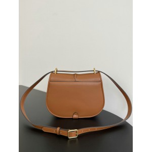 Fendi C'mon Brown FF jacquard fabric bag 25x7x20 cm medium Bags