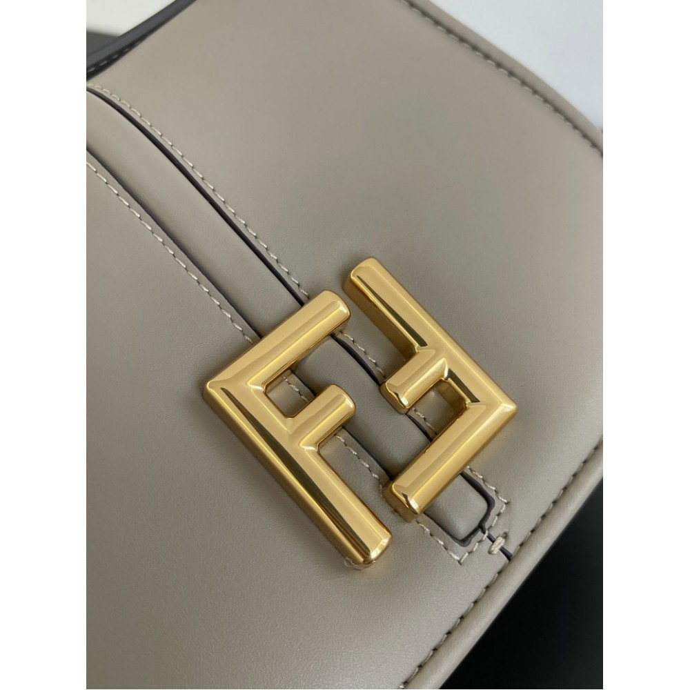 Fendi C'mon Brown FF jacquard fabric bag 21x15cm Bags