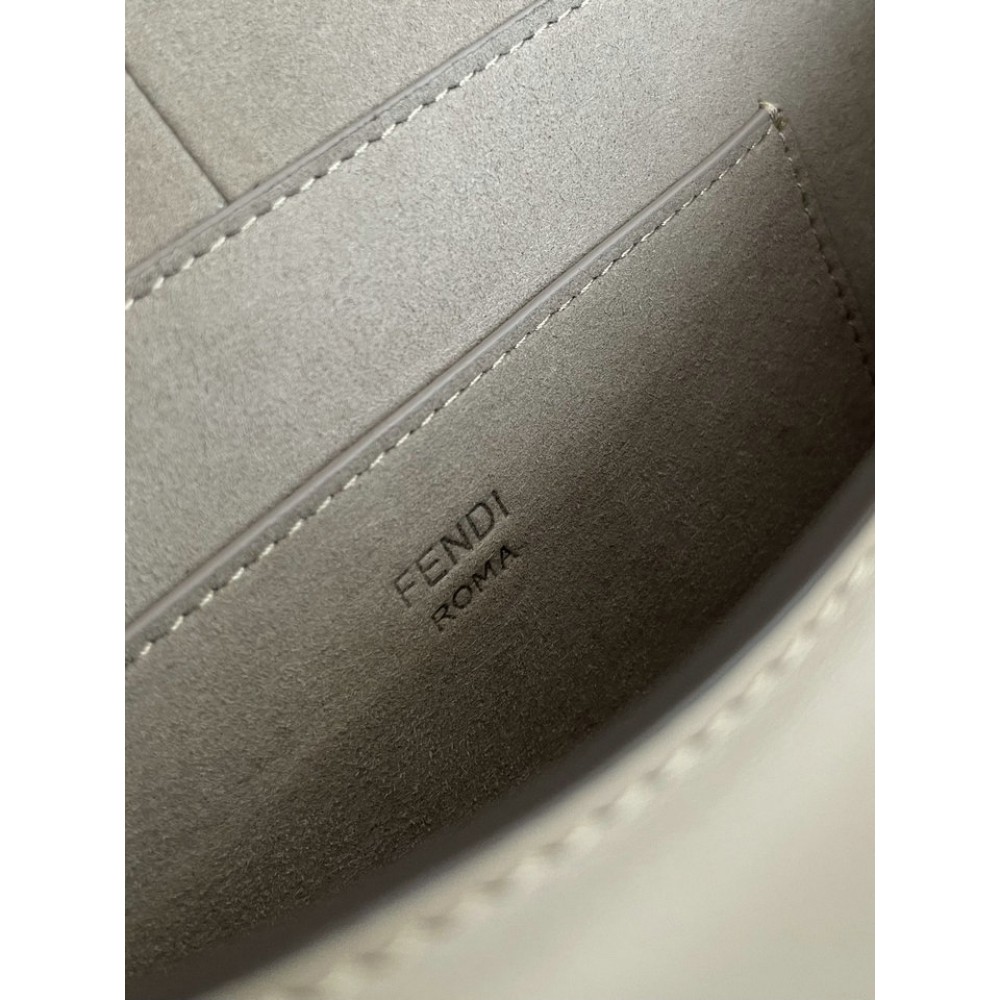 Fendi C'mon Brown FF jacquard fabric bag 25x7x20 cm medium Bags