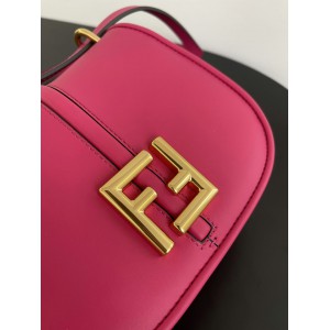 Fendi C'mon Brown FF jacquard fabric bag 21x15cm Bags