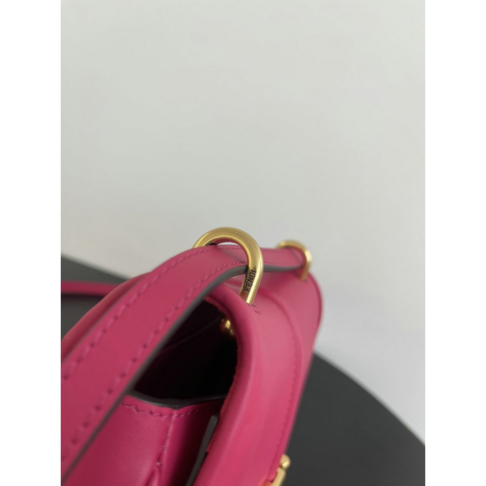 Fendi C'mon Brown FF jacquard fabric bag 21x15cm Bags