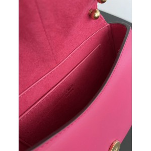 Fendi C'mon Brown FF jacquard fabric bag 21x15cm Bags