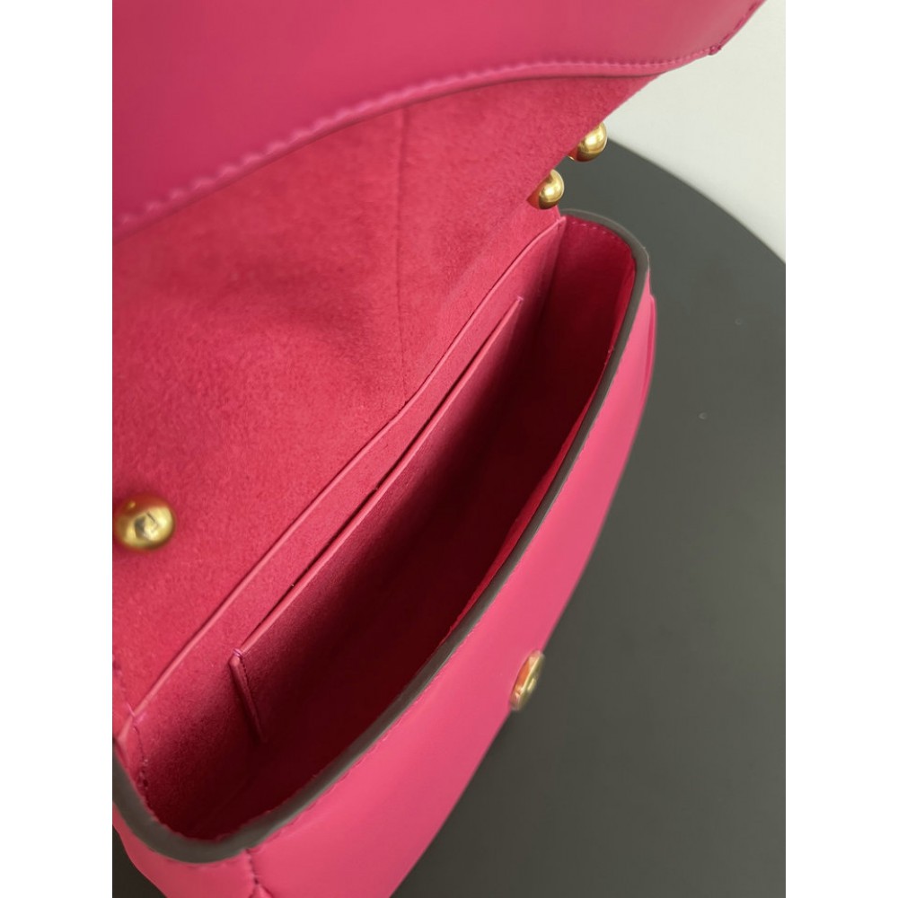 Fendi C'mon Brown FF jacquard fabric bag 21x15cm Bags