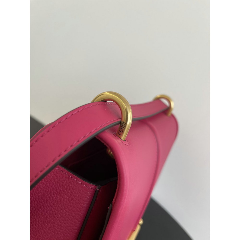 Fendi C'mon Brown FF jacquard fabric bag 25x7x20 cm medium Bags