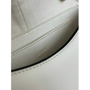 Fendi C'mon Brown FF jacquard fabric bag 21x15cm Bags