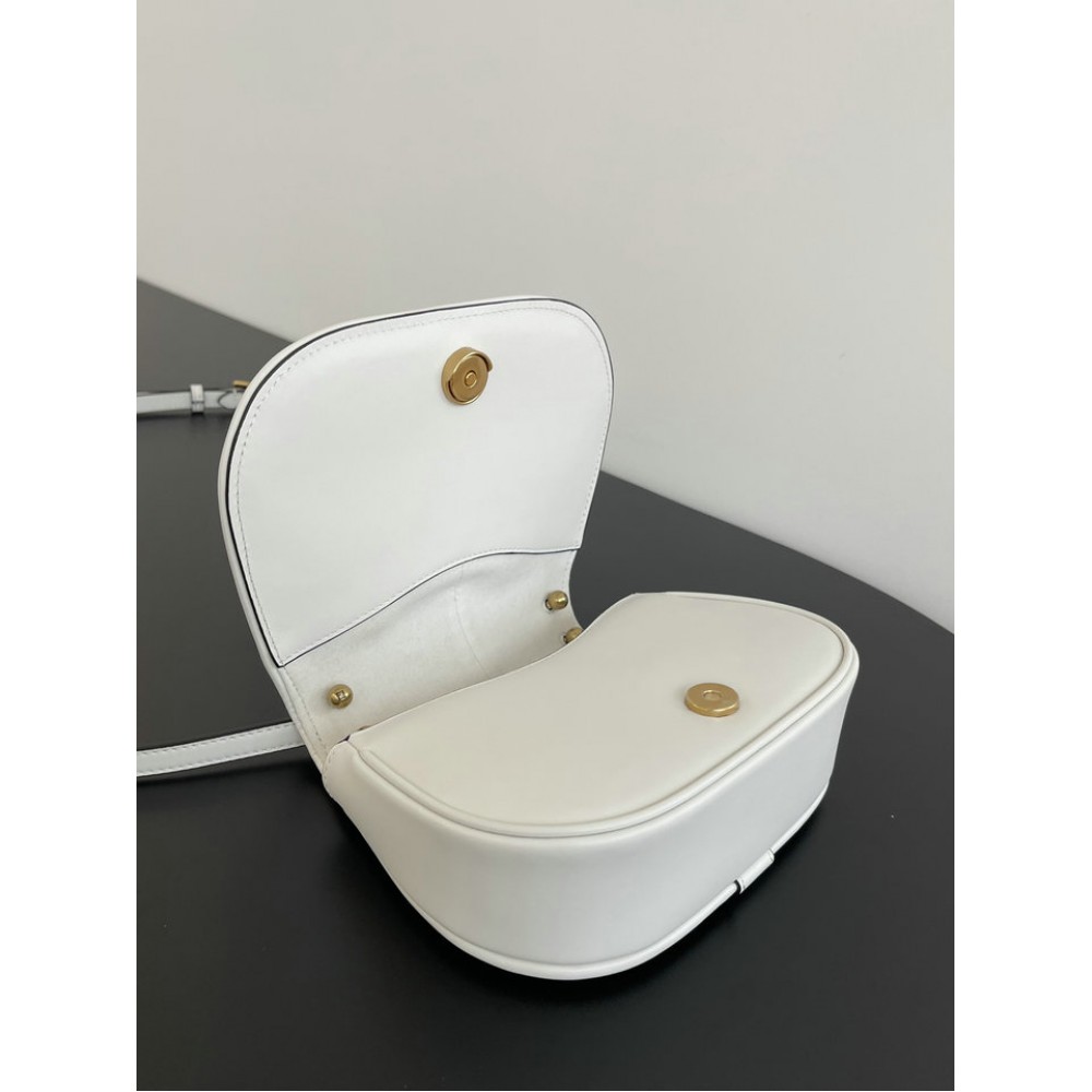 Fendi C'mon Brown FF jacquard fabric bag 21x15cm Bags