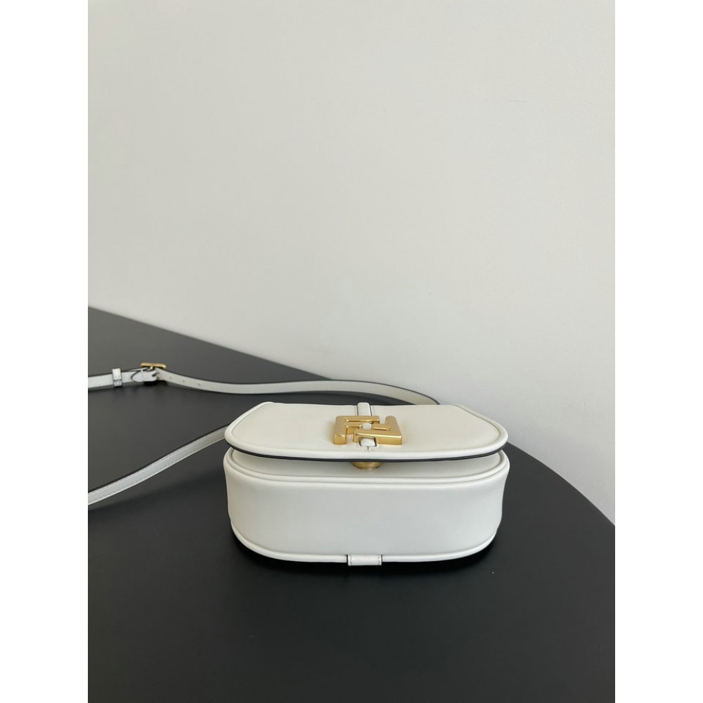 Fendi C'mon Brown FF jacquard fabric bag 21x15cm Bags