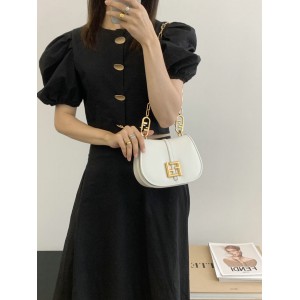 Fendi C'mon Brown FF jacquard fabric bag 21x15cm Bags