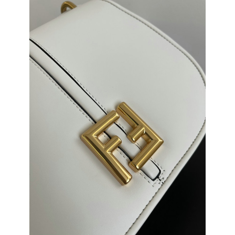 Fendi C'mon Brown FF jacquard fabric bag 25x7x20 cm medium Bags