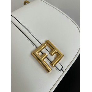 Fendi C'mon Brown FF jacquard fabric bag 25x7x20 cm medium Bags