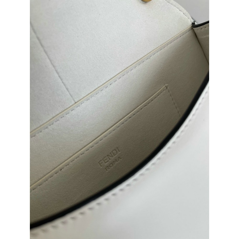 Fendi C'mon Brown FF jacquard fabric bag 25x7x20 cm medium Bags