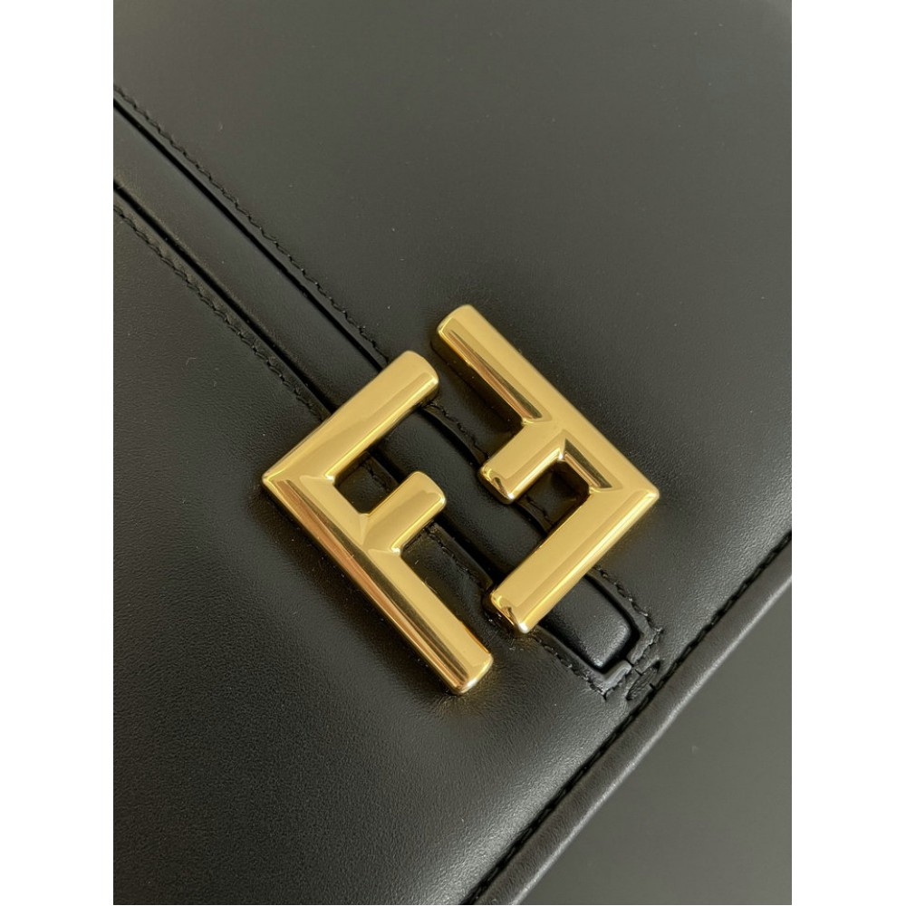 Fendi C'mon Brown FF jacquard fabric bag 25x7x20 cm medium Bags