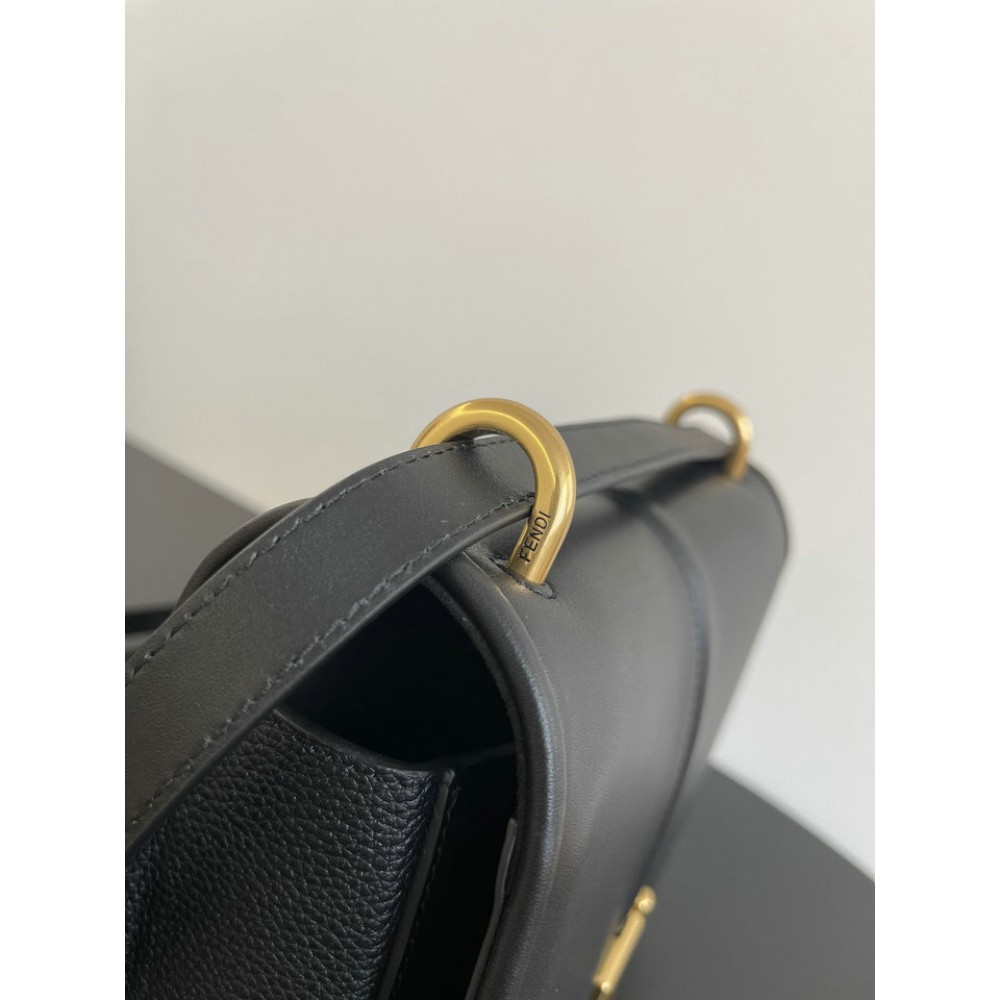 Fendi C'mon Brown FF jacquard fabric bag 25x7x20 cm medium Bags