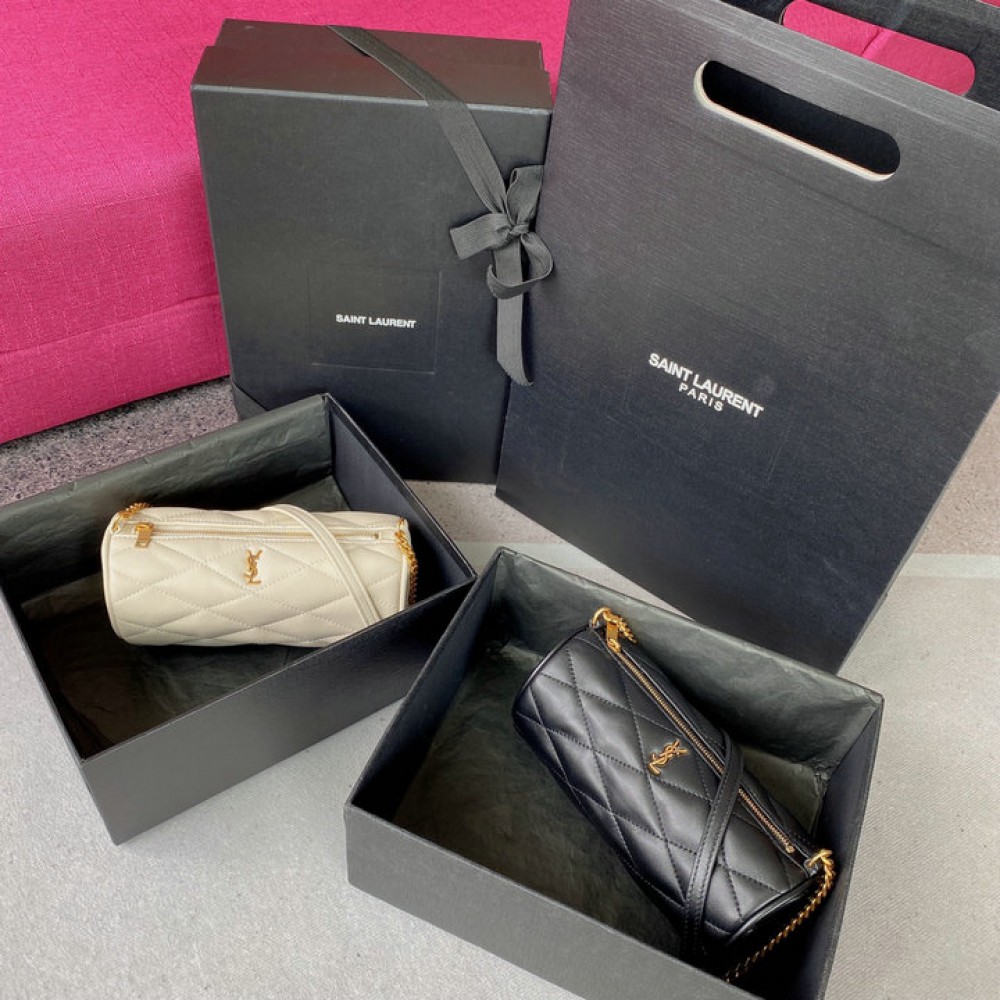 Ysl Sade Logo Plaque Mini Tube Bag 20x10cm Bags