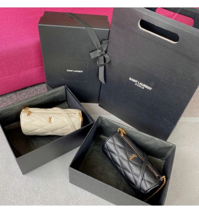 Ysl Sade Logo Plaque Mini Tube Bag 20x10cm