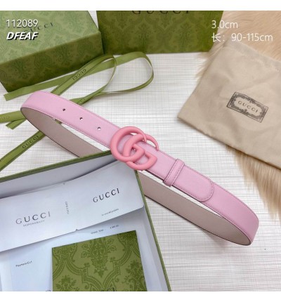 Gucci belt 3cm pink 95-125cm