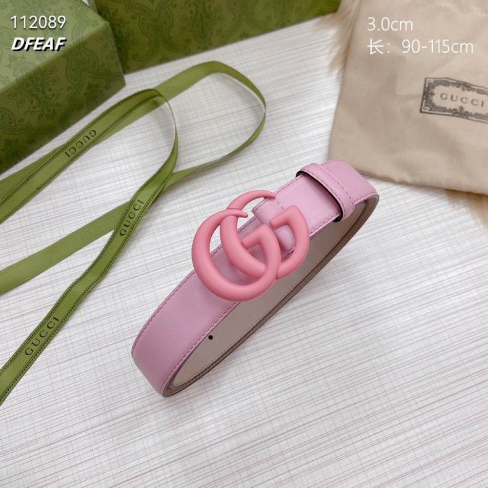 Gucci belt 3cm pink 95-125cm Accesories