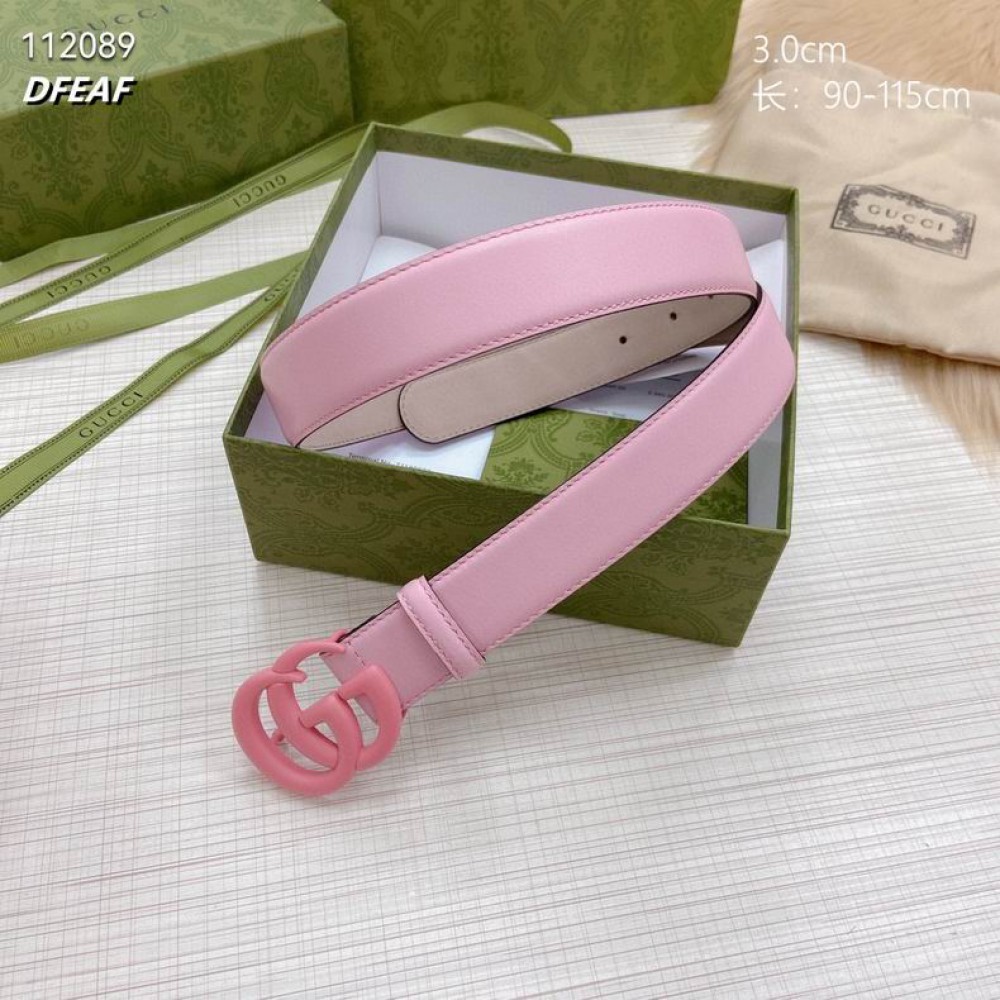 Gucci belt 3cm pink 95-125cm Accesories