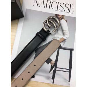 Gucci belt 3cm black silver 95-125cm Accesories