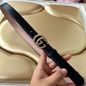 Gucci belt 2cm black gold diamonds Accesories
