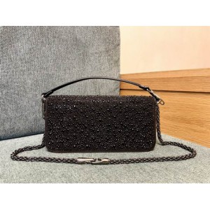 Valentino LOCÒ CRYSTALS SHOULDER BAG 27X13CM Bags