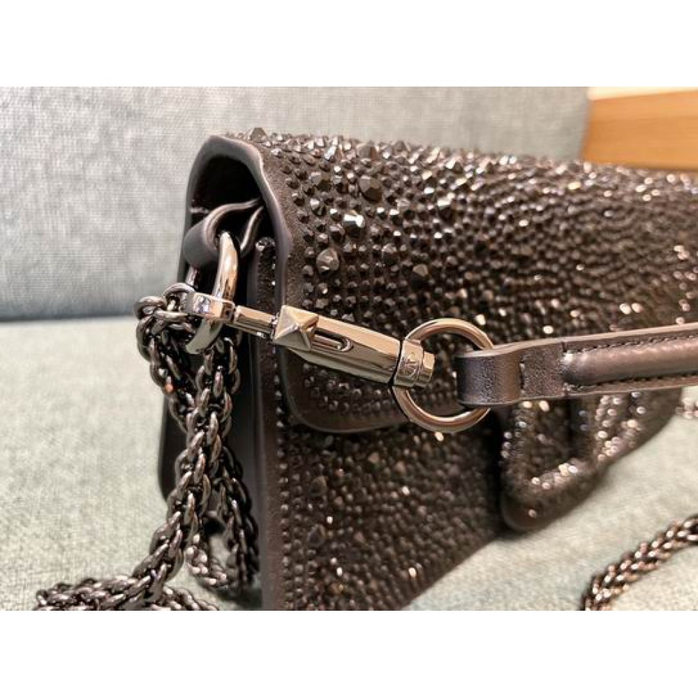 Valentino LOCÒ CRYSTALS SHOULDER BAG 27X13CM Bags