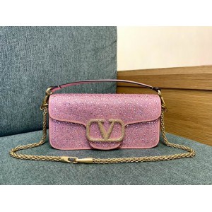 Valentino LOCÒ CRYSTALS SHOULDER BAG 27X13CM Bags