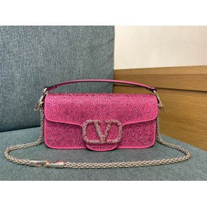 Valentino LOCÒ CRYSTALS SHOULDER BAG 27X13CM Bags
