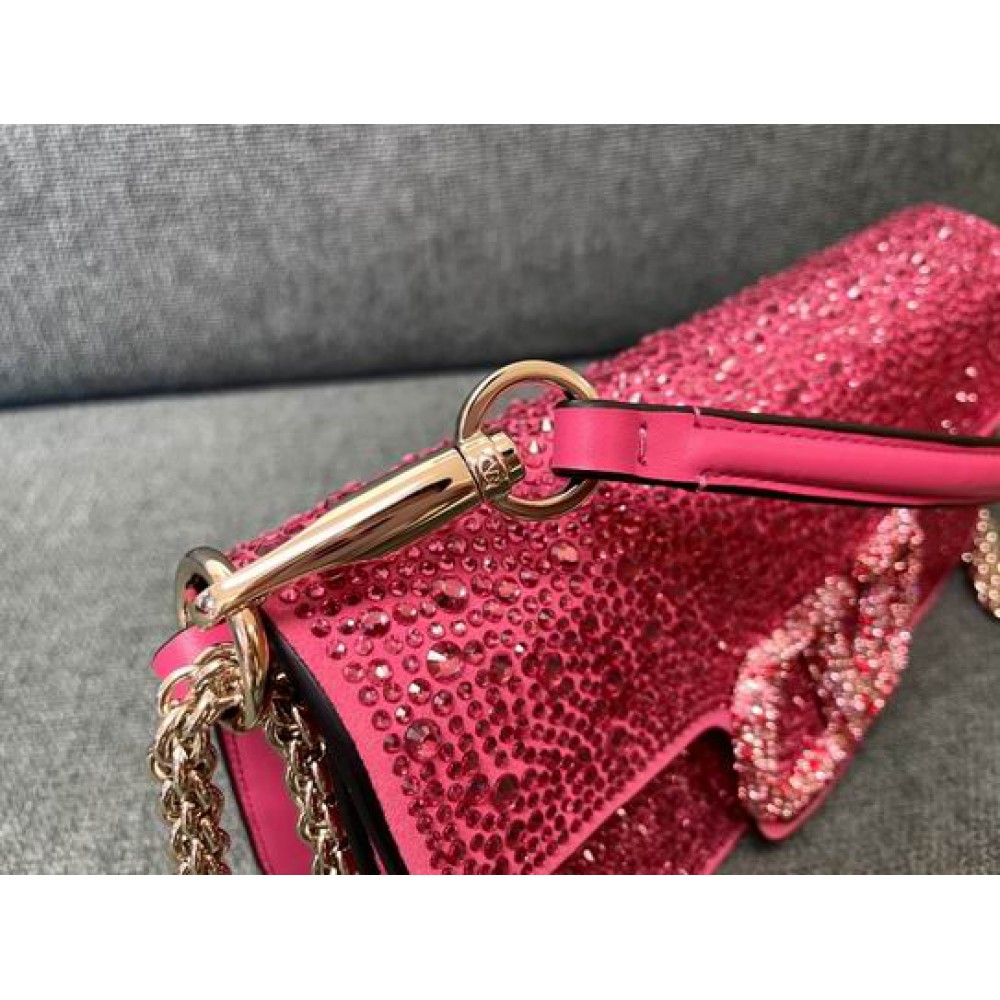 Valentino LOCÒ CRYSTALS SHOULDER BAG 27X13CM Bags