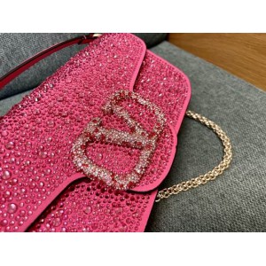 Valentino LOCÒ CRYSTALS SHOULDER BAG 27X13CM Bags