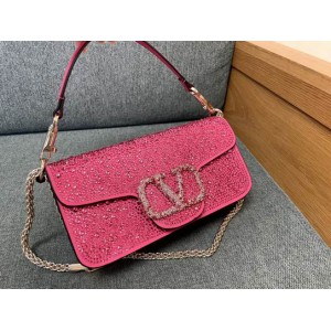 Valentino LOCÒ CRYSTALS SHOULDER BAG 27X13CM Bags