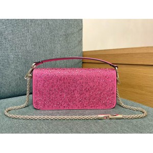 Valentino LOCÒ CRYSTALS SHOULDER BAG 27X13CM Bags