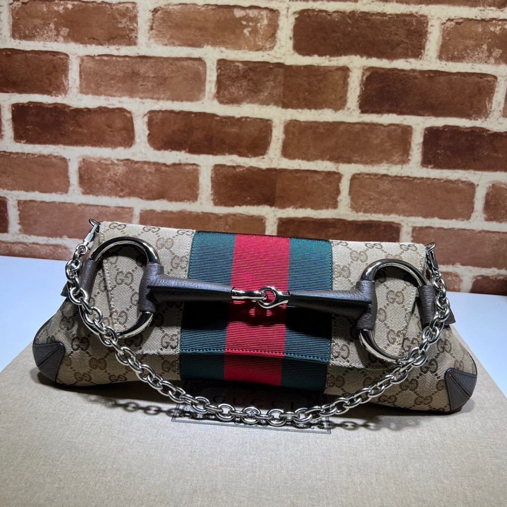 GUCCI HORSEBIT CHAIN MEDIUM SHOULDER BAG 38cm Bags