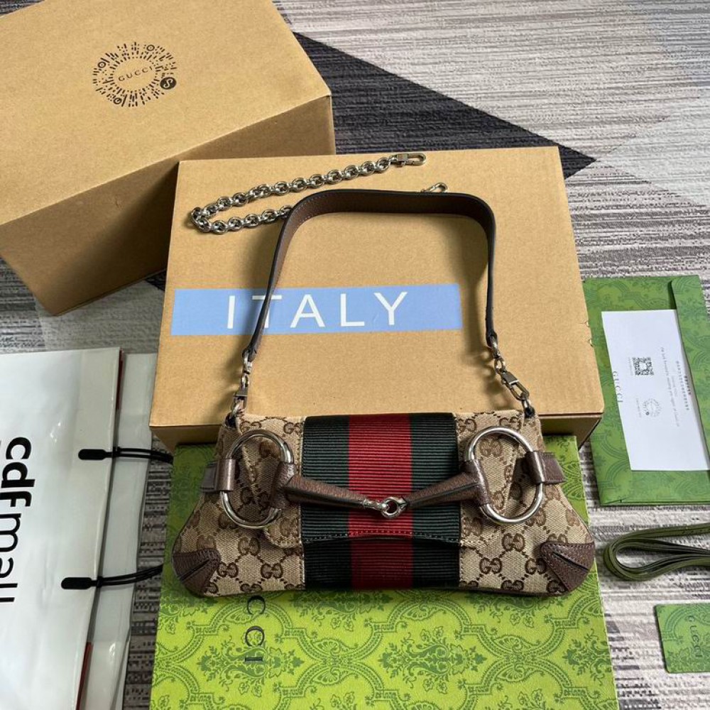 GUCCI HORSEBIT CHAIN SMALL SHOULDER BAG 27cm Bags