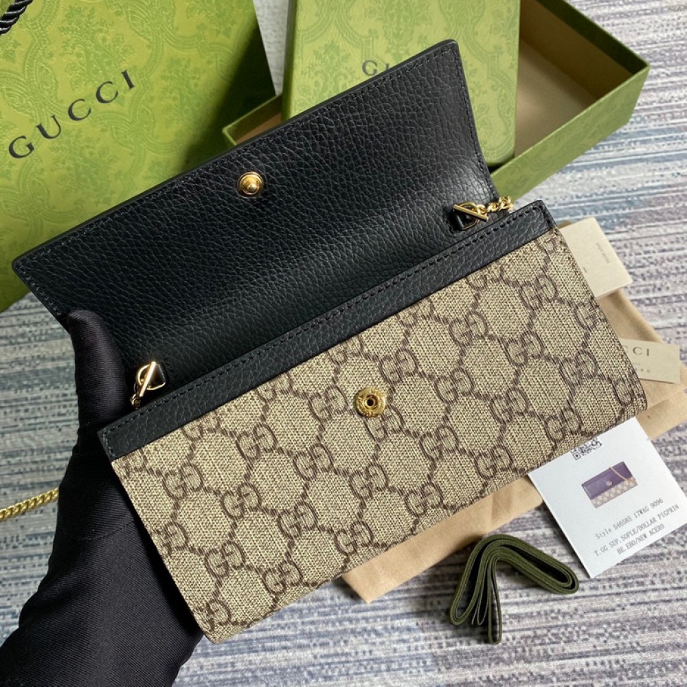 Gucci wallet on chain 19x10x4cm black Clutches