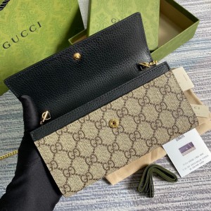 Gucci wallet on chain 19x10x4cm black Clutches