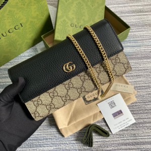 Gucci wallet on chain 19x10x4cm black Clutches