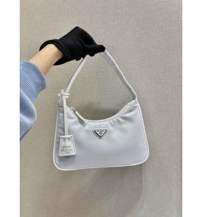 Prada re edition 2000 nylon 23x13x6cm white