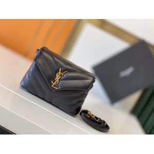 Ysl loulou toy bag 20cm black gold tone Bags