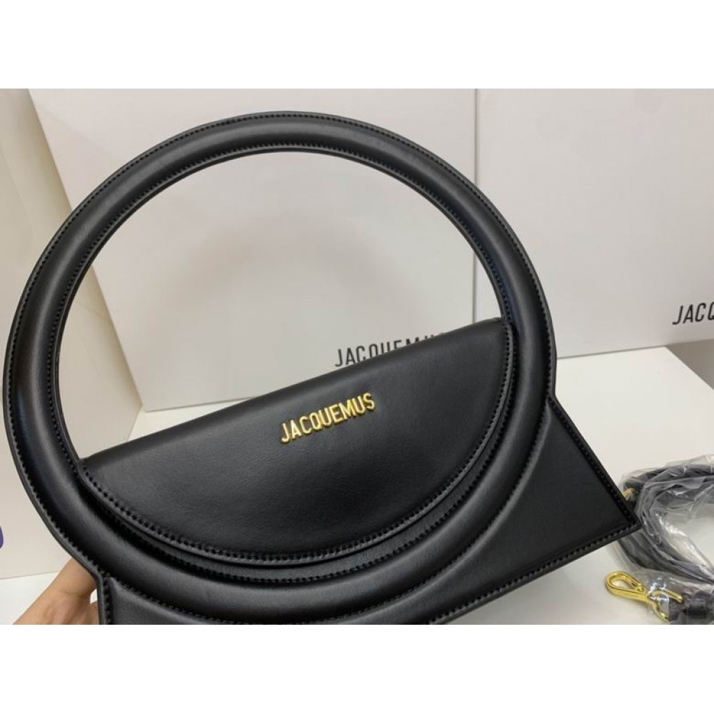 Jacquemus Le sac Rond 26x13cm black Bags