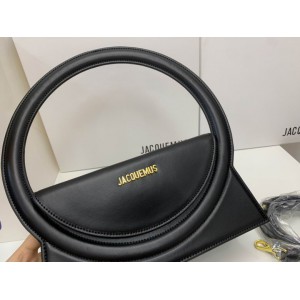 Jacquemus Le sac Rond 26x13cm black Bags